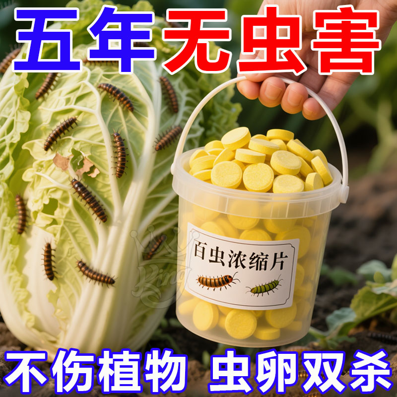 百虫清植物蔬菜通用花卉绿植除虫片多肉月季驱花蚜虫其它园防虫片