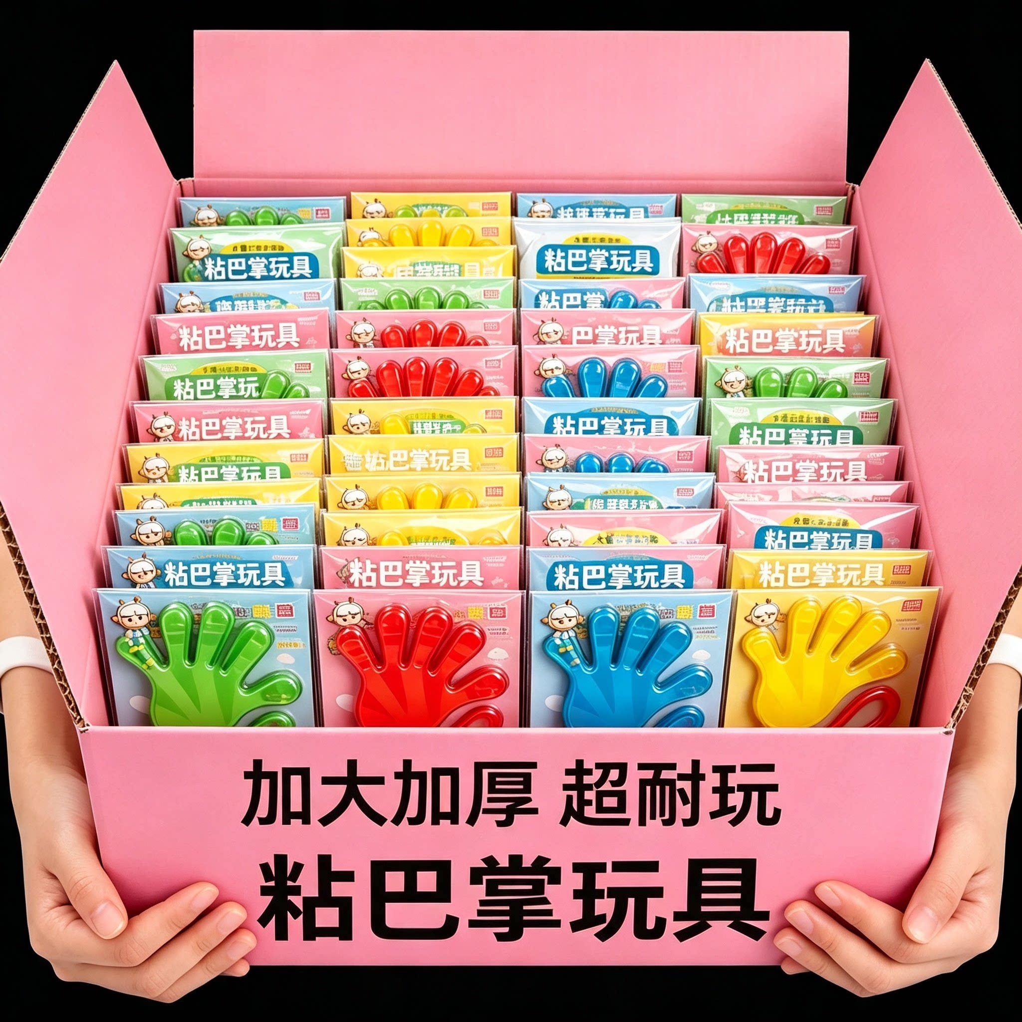粘手巴掌加大号经典怀旧玩具粘手掌黏墙甩手粘性软胶弹性解压玩具