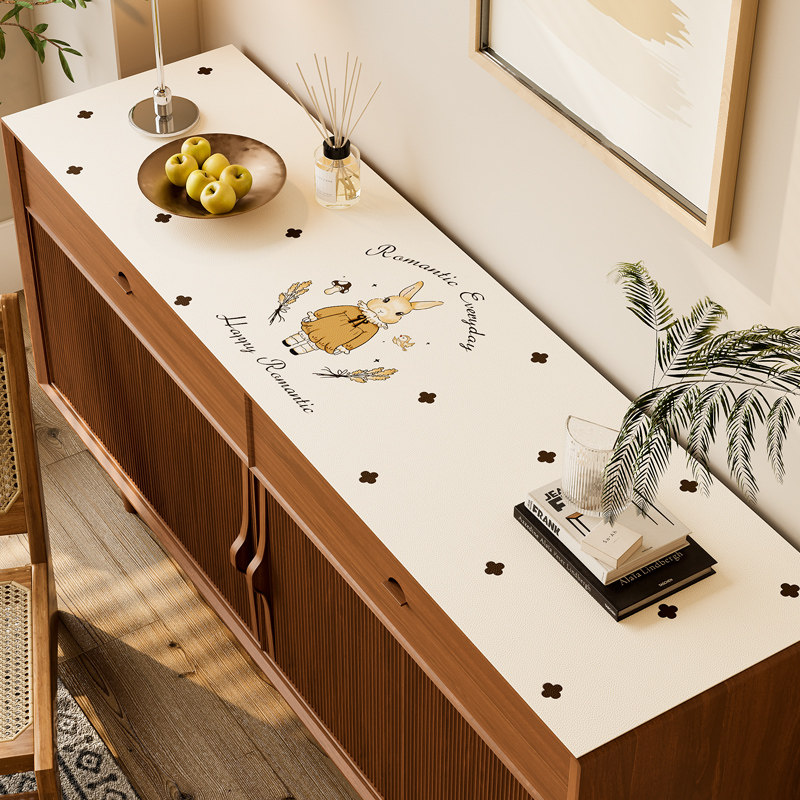 电视柜餐边柜桌垫台面保护盖布现代简约防油免洗鞋柜防尘防水垫子