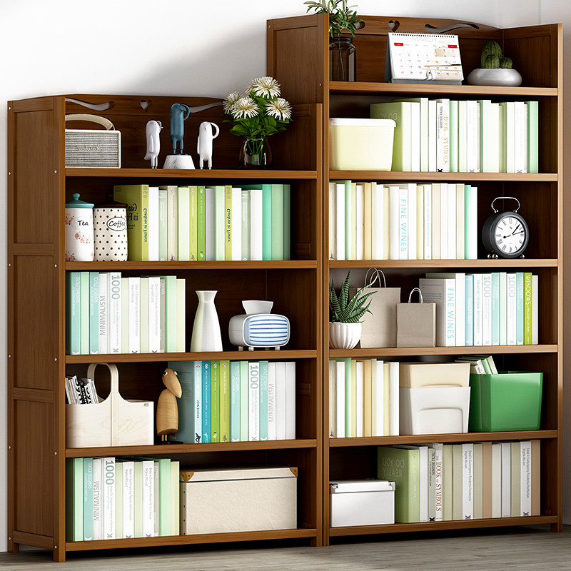 书架置物落地儿童办公室小柜子桌上面学生客厅简约现代收纳易家用