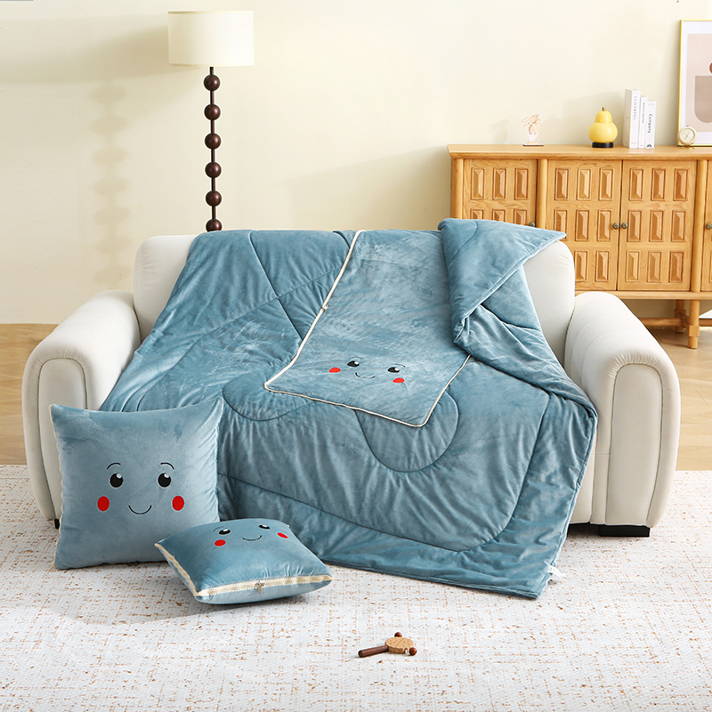 高档抱枕被二合一两用抱枕宝宝绒午睡车载家用沙发靠枕被子定制