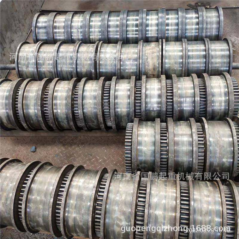 起重配件平面凹面齿圈天车轮单梁行车轮起重端梁用00LD轮