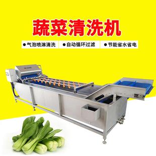 洗菜机 5200蔬菜清洗机商用不锈钢净菜毛菜清洗机连续式