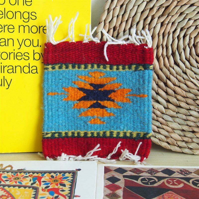 墨西哥手工羊毛编织杯垫餐垫田园餐垫棉麻布艺餐垫桌垫餐垫隔热,居家布艺,餐垫,淘宝优惠券,粉丝福利购,淘宝优惠卷