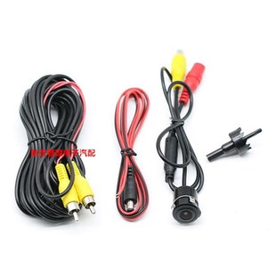 汽车后视影像12V通用车载带灯广角CCD夜视高清18.5打孔倒车摄像头