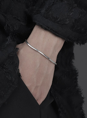 s925纯银八角蛇骨手链