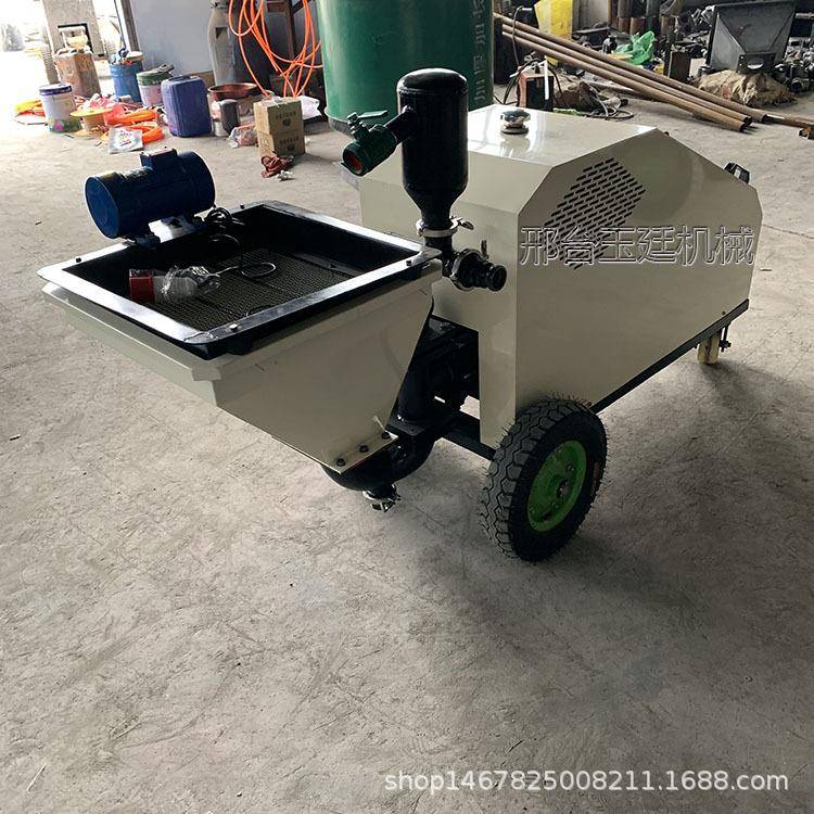 墙面腻子喷涂机小型防水喷涂机价格水泥砂浆多功能柴油双杠柱塞式