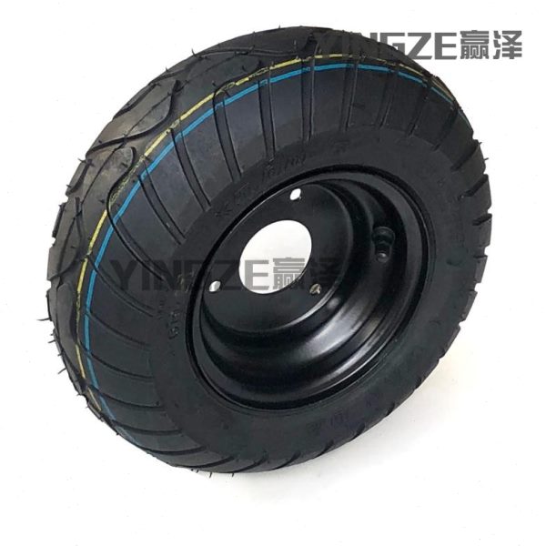 改装电动摩托四轮卡丁车配件13X5.00-6寸公路轮胎真空轮胎铁轮毂