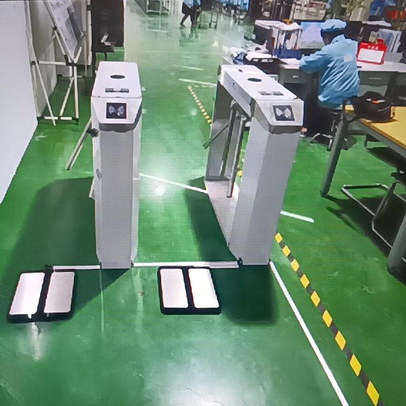 半导体车间人行通道闸指纹ESD防静电测试三辊闸释放静电门禁翼闸