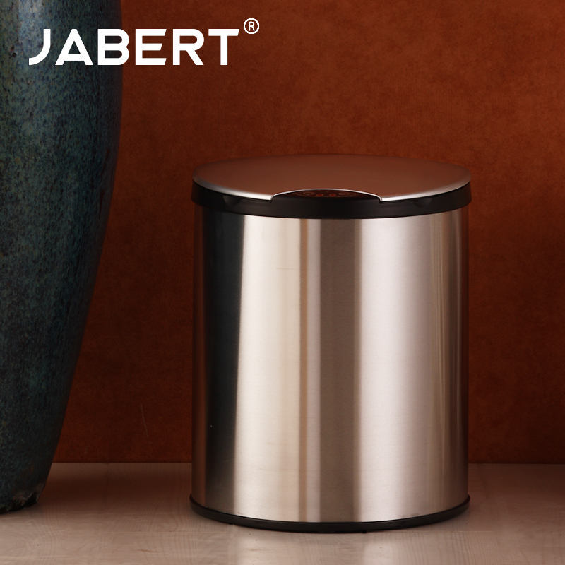 嘉佰特不锈钢有盖智能感应垃圾桶家用欧式时尚创意厨房客厅办公室