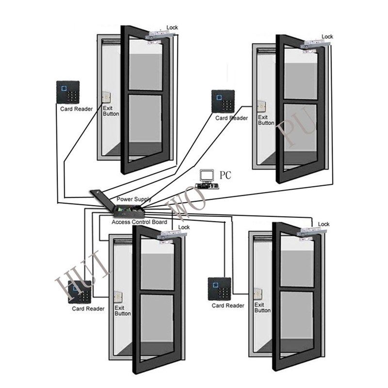 rfid韦根读头非接触式读卡器门禁读卡器id刷卡机控制器读头reader
