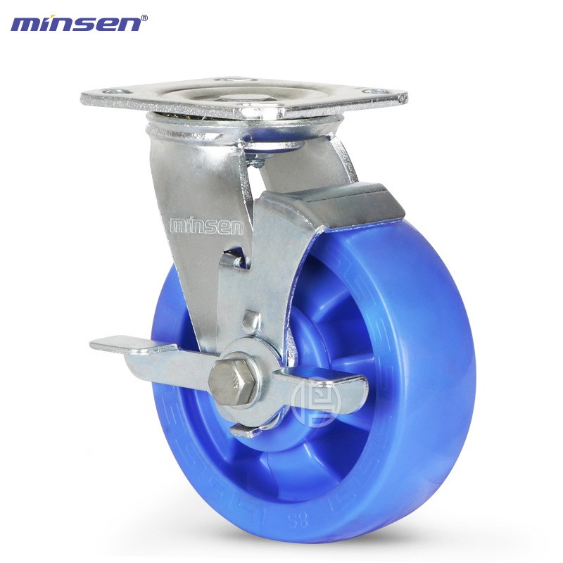 鸣泰脚轮强承重尼龙脚轮耐磨工具车轮三钢轴承4/5/6/8寸万向脚轮