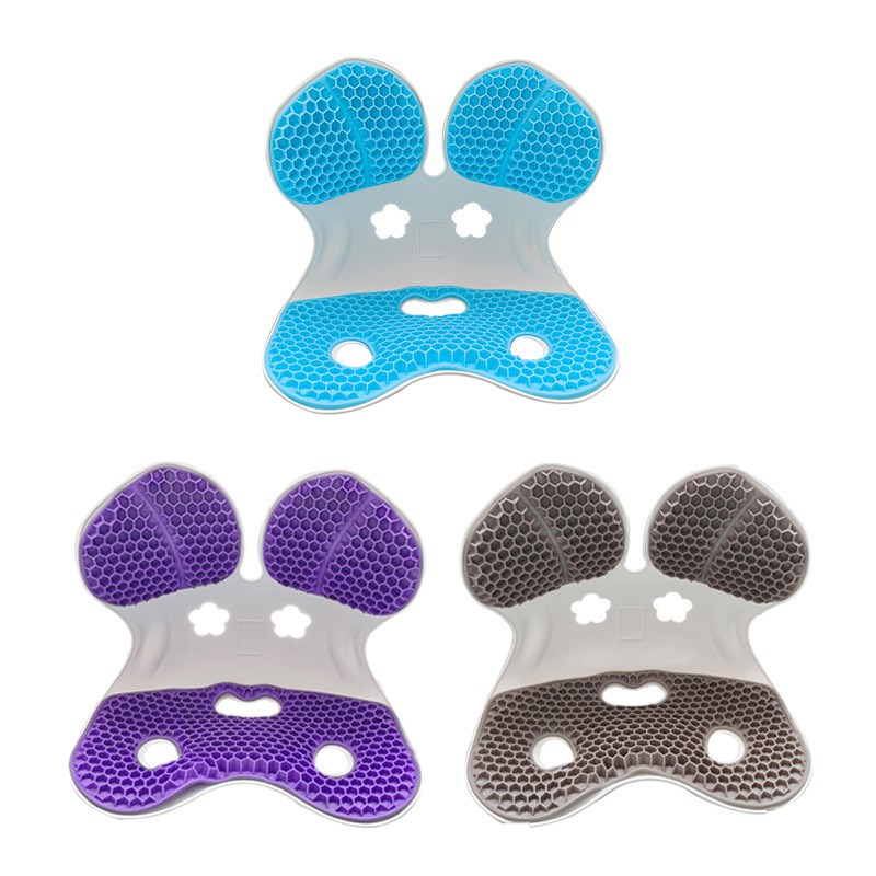 玩美者硅胶坐垫护腰坐垫夏季蜂窝久坐不累护腰坐姿椅靠垫户外跨境