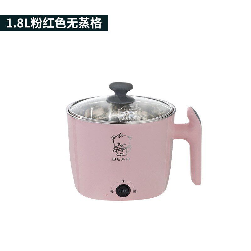 304不锈钢多功能电煮锅家用小电锅学生宿舍蒸煮两用锅迷你电热锅