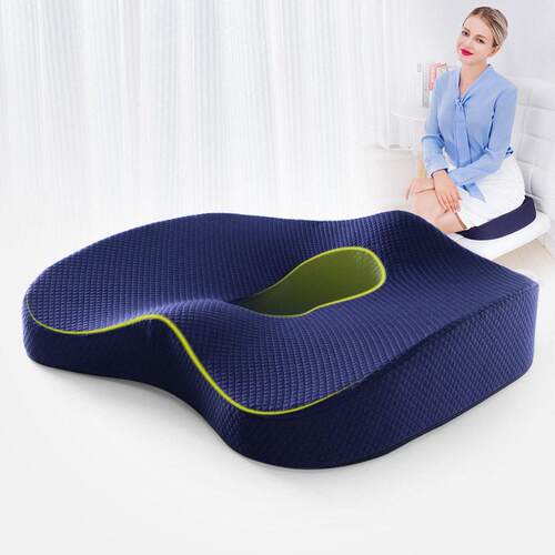 Memory Foam Seat Cushion Orthopedic Pillow Coccyx Office跨境