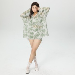 小楠泳衣 可下水溫 分體三件套泳衣女微胖L顯瘦遮肉罩衫 保守i大碼