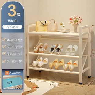 鞋架多层家用门口倾斜放式出租房用入户门小窄外楼道小型简易鞋柜