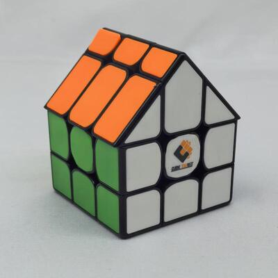 梯色房子魔方三阶变型魔方彩色瓷片版 3X3 Magic House Cube
