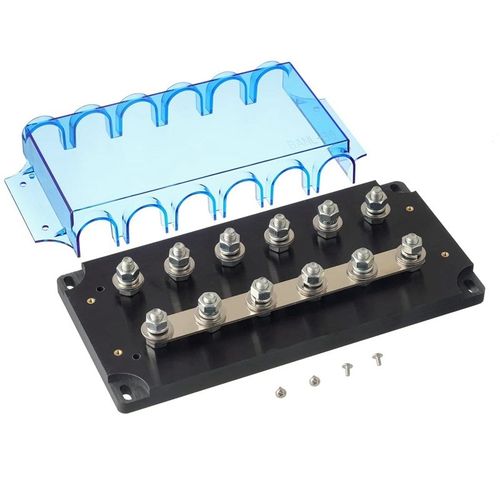 跨境供货保险座 ANL-B6大号六路保险丝底座 尼龙放火阻燃 大电流