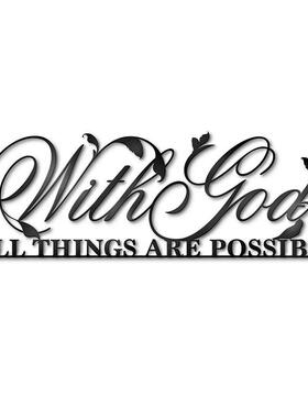 金属艺术标志 17.25 英寸金属墙艺术跨境电商爆款