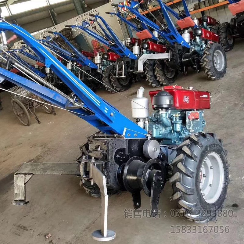 青川电力电缆手扶绞磨机牵引机 电线拉线柴油拉缆机