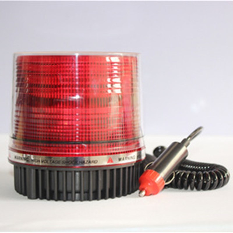 磁铁吸顶警示爆闪灯汽车货车吊车闪光障碍灯12v24v插点烟器