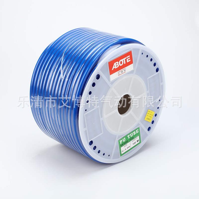 厂家供应PU气动软管12x8 90M 气动PU软管 透明 气泵气管