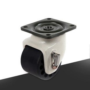 现货福马万向轮可带刹车工业脚轮滑轮DX75低重心重型橡胶脚轮