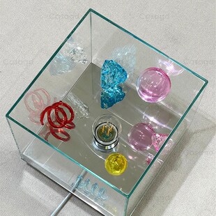 多巴胺玻璃台灯孟菲斯儿童房间男孩女孩房间卧室床头装饰品气氛灯