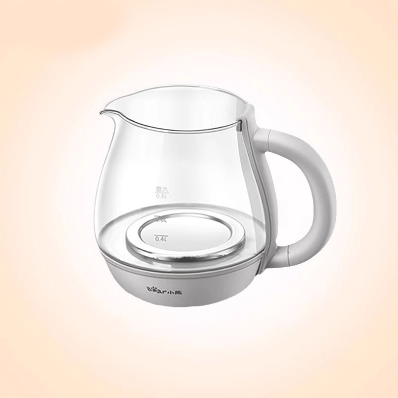 通用小贝熊等煮茶器配件烧水壶ZCQ-A08E1玻璃壶体壶身盖子滤网