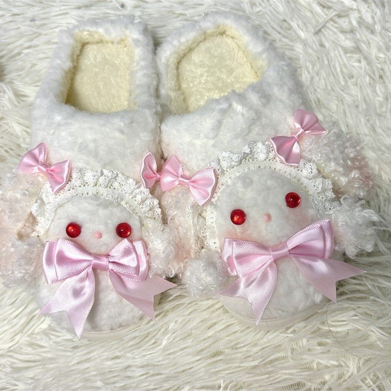 手作可爱兔熊棉拖鞋少女可爱棉拖,居家布艺,居家棉拖/棉鞋,淘宝优惠券,粉丝福利购,淘宝优惠卷