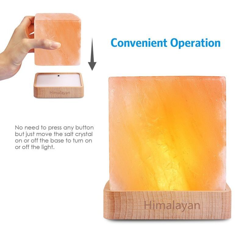 盐灯喜马拉雅水晶盐灯创意时尚卧室书房可充电小夜灯USB全球通用