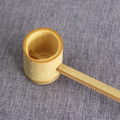 天然手工简约方柄小竹勺小水瓢长柄竹水舀酒勺茶道勺稀饭勺卤水勺