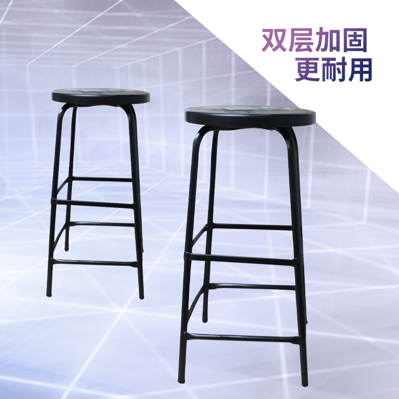 防静电四脚凳加高凳车间凳流水线工作椅高70CM双杆加固凳工作凳