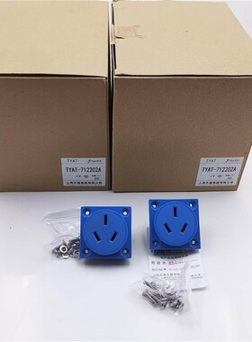 TAYEE天逸蓝色插座TYAT-712202A 工业级防