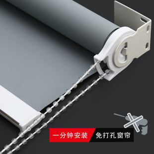 遮光遮阳 免打孔卷帘窗帘卫生间遮光遮阳厨房浴室厕所卷拉式