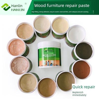 汉林板材腻子粉水性木器木地板填缝剂原子灰户外木蜡油膏木工腻子