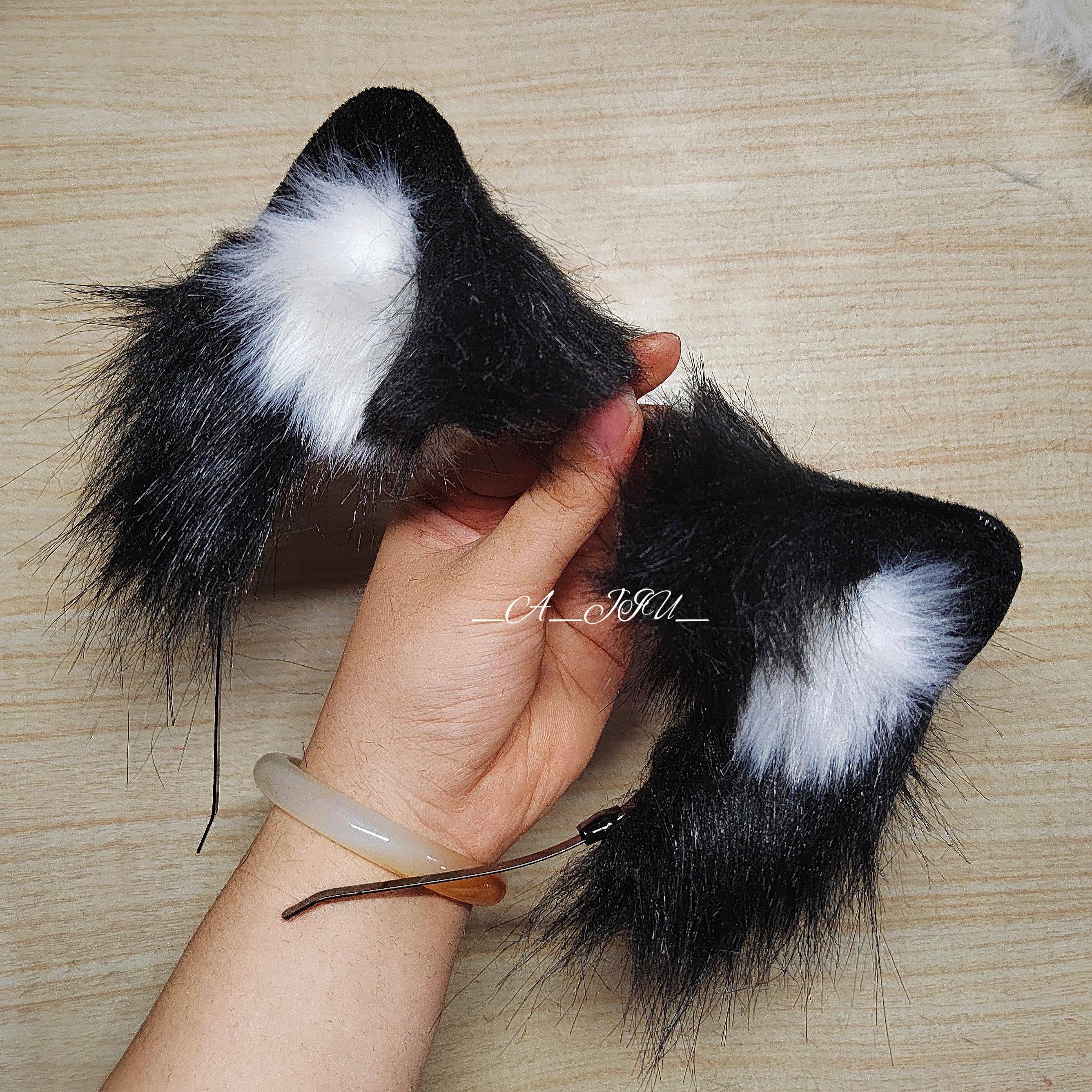 【铛铛猫】cosplay兽耳仿真猫耳朵狐狸可爱lolita头饰尾巴手作