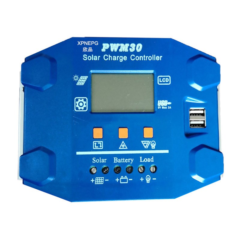 跨境电商厂家供应PWM太阳能控制器12V24V40A LCD 显示