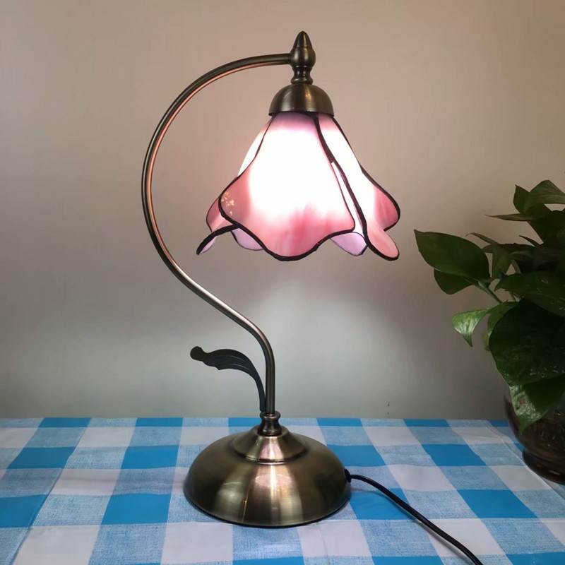 蒂凡尼灯地中海田园简约温馨小夜灯床头吧台客房酒店台灯桌灯