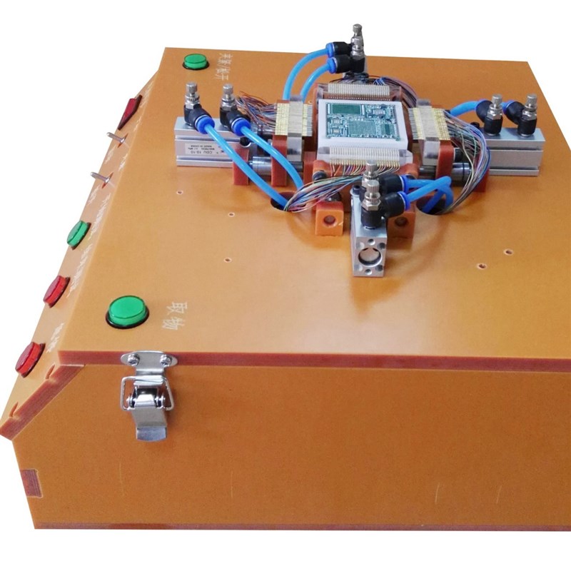 定制核心板测试架邮票孔测试架PCBA测试架测试工装四面推针