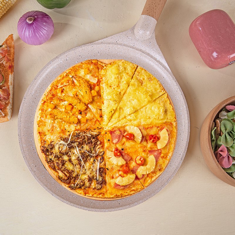 MGC不粘锅披萨盘 饼底烤盘家用千层平底锅6/7/8/9寸pizza盘班戟锅