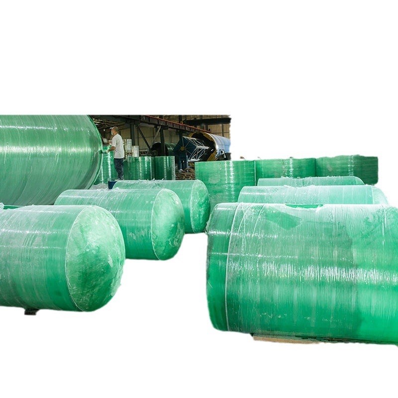 三格式玻璃钢化粪池玻璃钢化粪池一体化成品三级化粪池三格化粪池