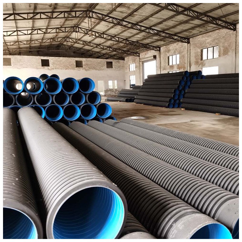 厂家供应HDPE双壁波纹管 pe波纹排水排污管 塑料排水管DN500