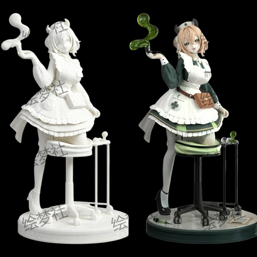 VTuber虚拟主播 尼米Nimi Nightmare GK白模 涂装成品 3D打印手办