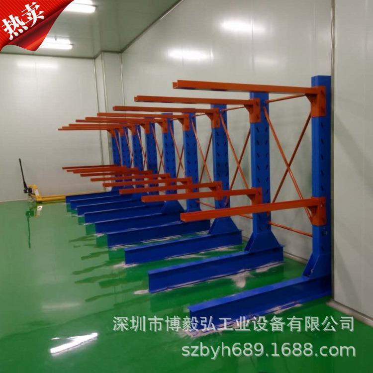 深圳重型悬臂式货架模具仓储架子板材横梁单双悬臂铁架厂