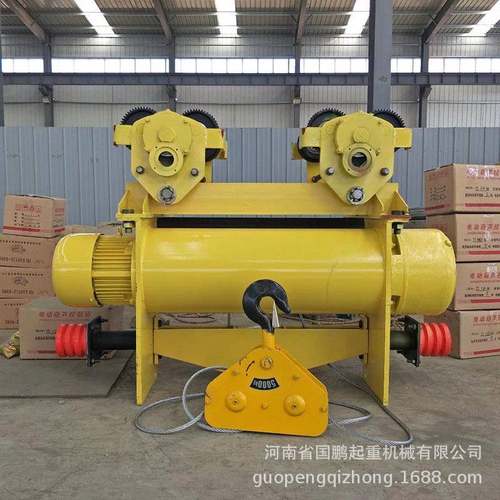 小车固定式单双速钢丝绳电动葫芦一字卷扬机电动葫芦提升机1-2吨