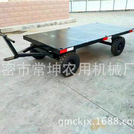 厂家供应2吨平板拖车手拖车移动工具车