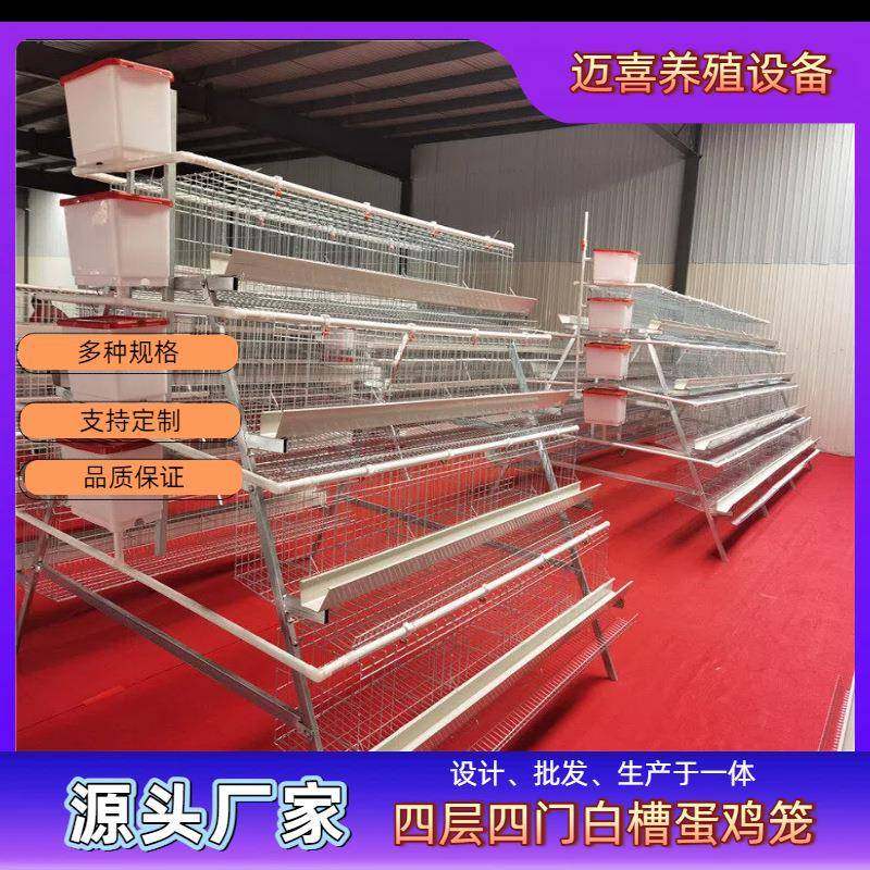 四层四门白槽阶梯蛋鸡笼镀锌工艺耐用耐腐蚀空间错位粪便易,畜牧/养殖物资,特种养殖设备,淘宝优惠券,粉丝福利购,淘宝优惠卷