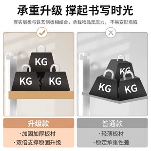 桌面置物架桌上书架洞洞板书桌收纳学生家用电脑U桌整理架分层架